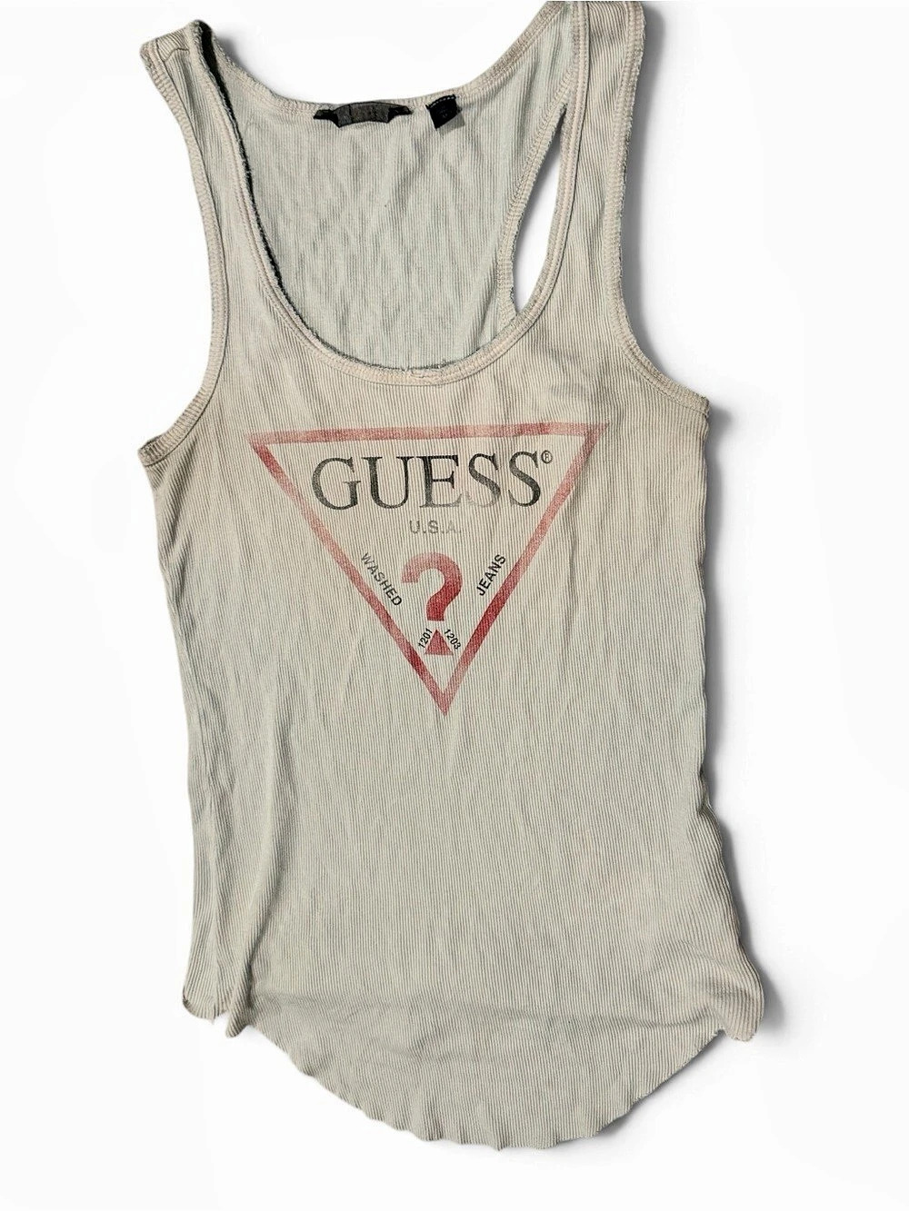 GUESS Graphic Tank Top in Gray